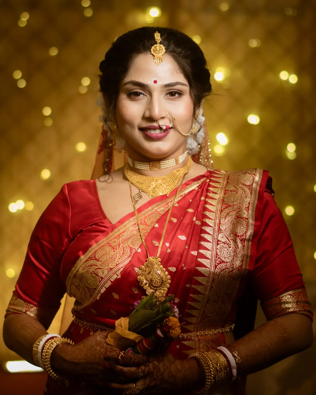Bengali bride on her reception