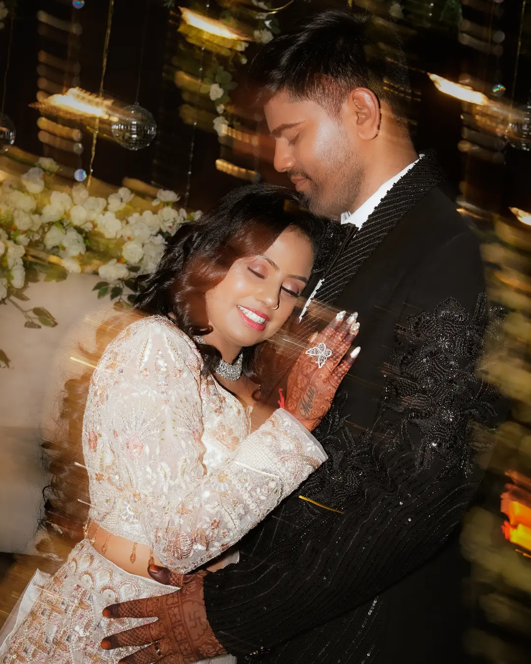 Marwadi couple on their sangeet