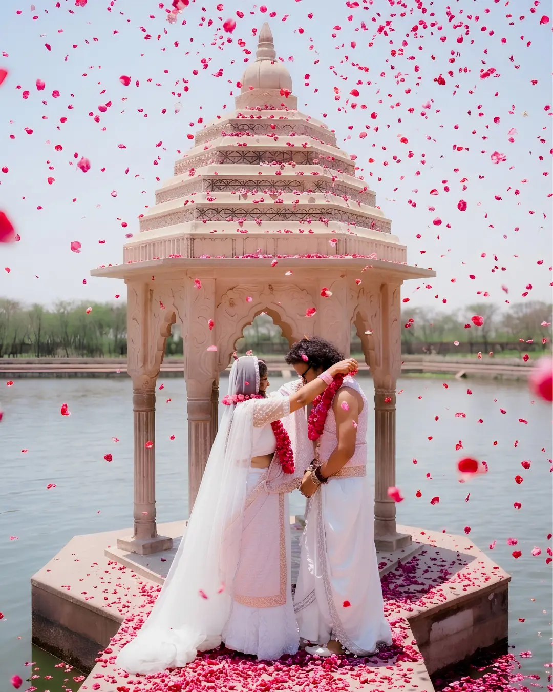 Bengali pre-wedding shoot in Vrindavan