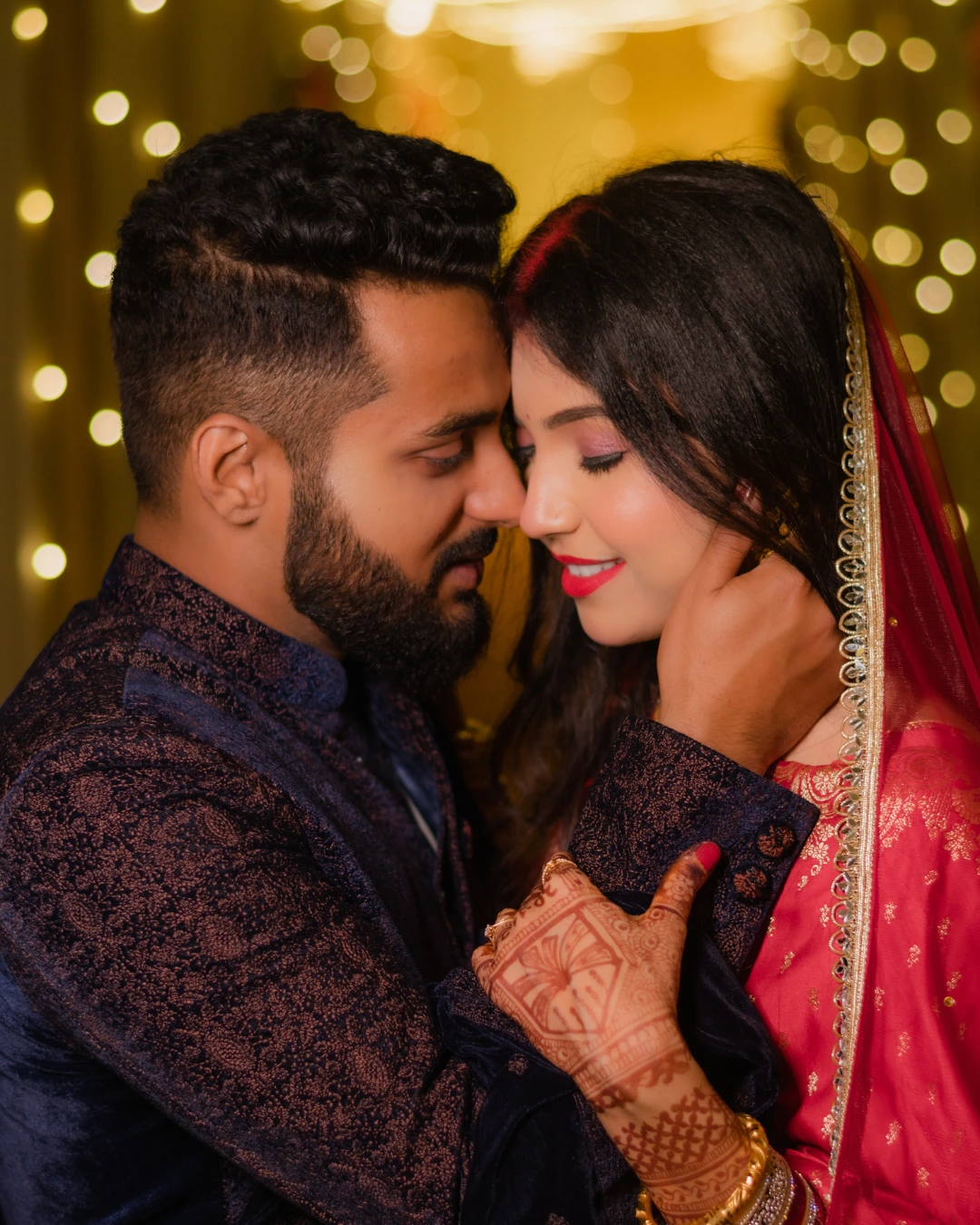 Bengali wedding reception portrait